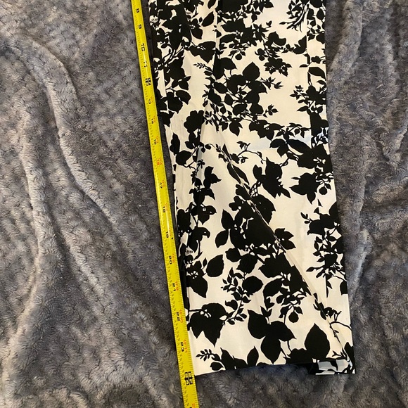 NWT Cute Gap black and white floral capri and halter top set SzS top sz8 capri - Picture 6 of 14